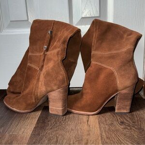 Dolce Vita Tan Suede Heeled Boots